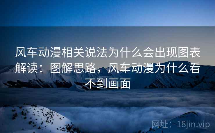 风车动漫相关说法为什么会出现图表解读：图解思路，风车动漫为什么看不到画面