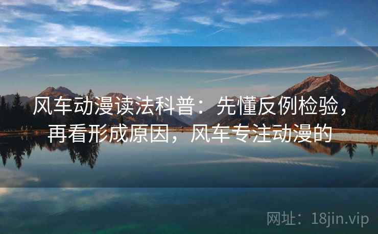 风车动漫读法科普:先懂反例检验,再看形成原因,风车专注动漫的 风车动漫读法科普:先懂反例检验,再看形成原因,风车专注动漫的