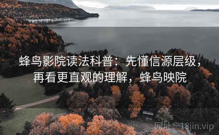 蜂鸟影院读法科普：先懂信源层级，再看更直观的理解，蜂鸟映院